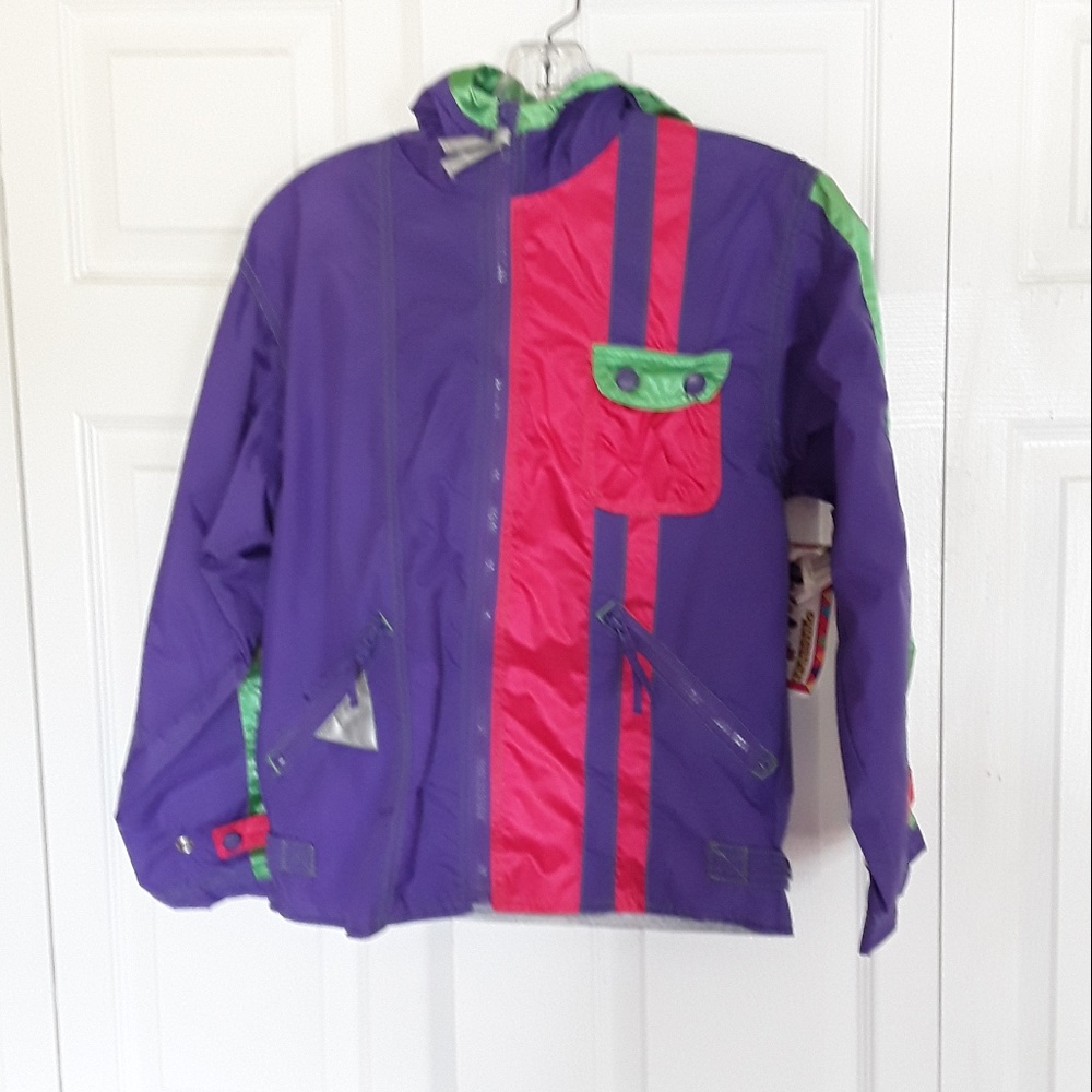 Girls Medium 10/12 Nylon Lightweight Jacket NWT